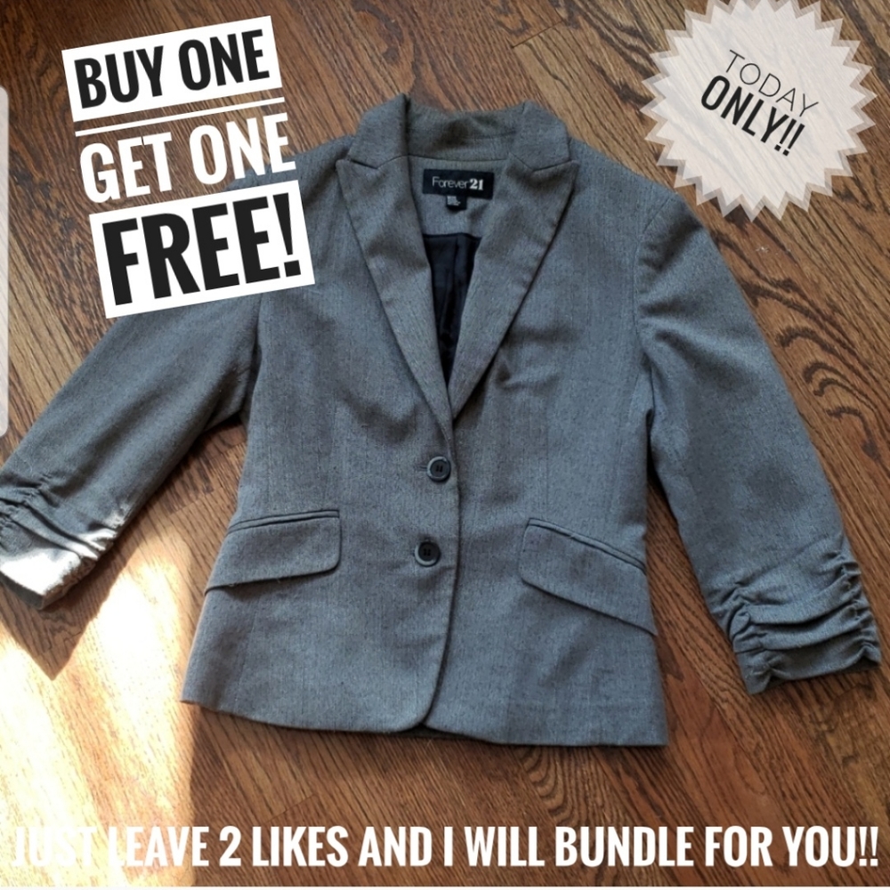 Gray blazer
